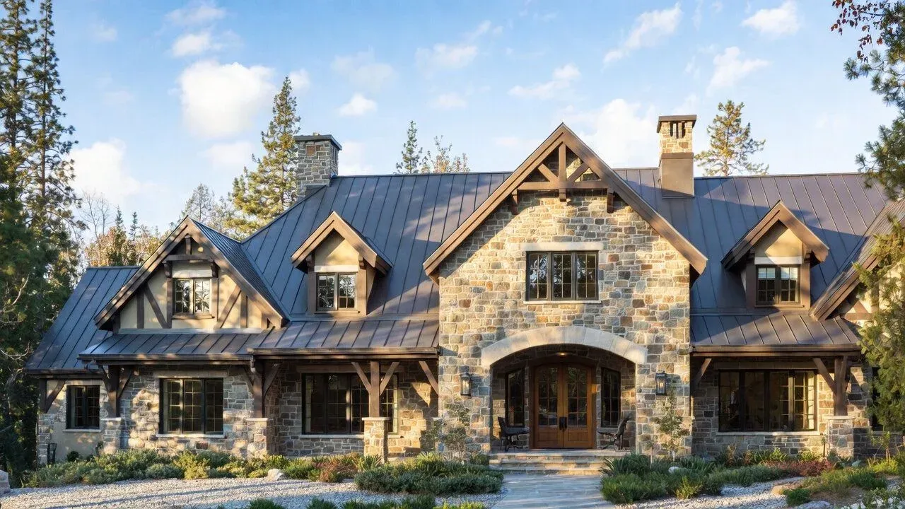 Rustic Stone and Timber Home