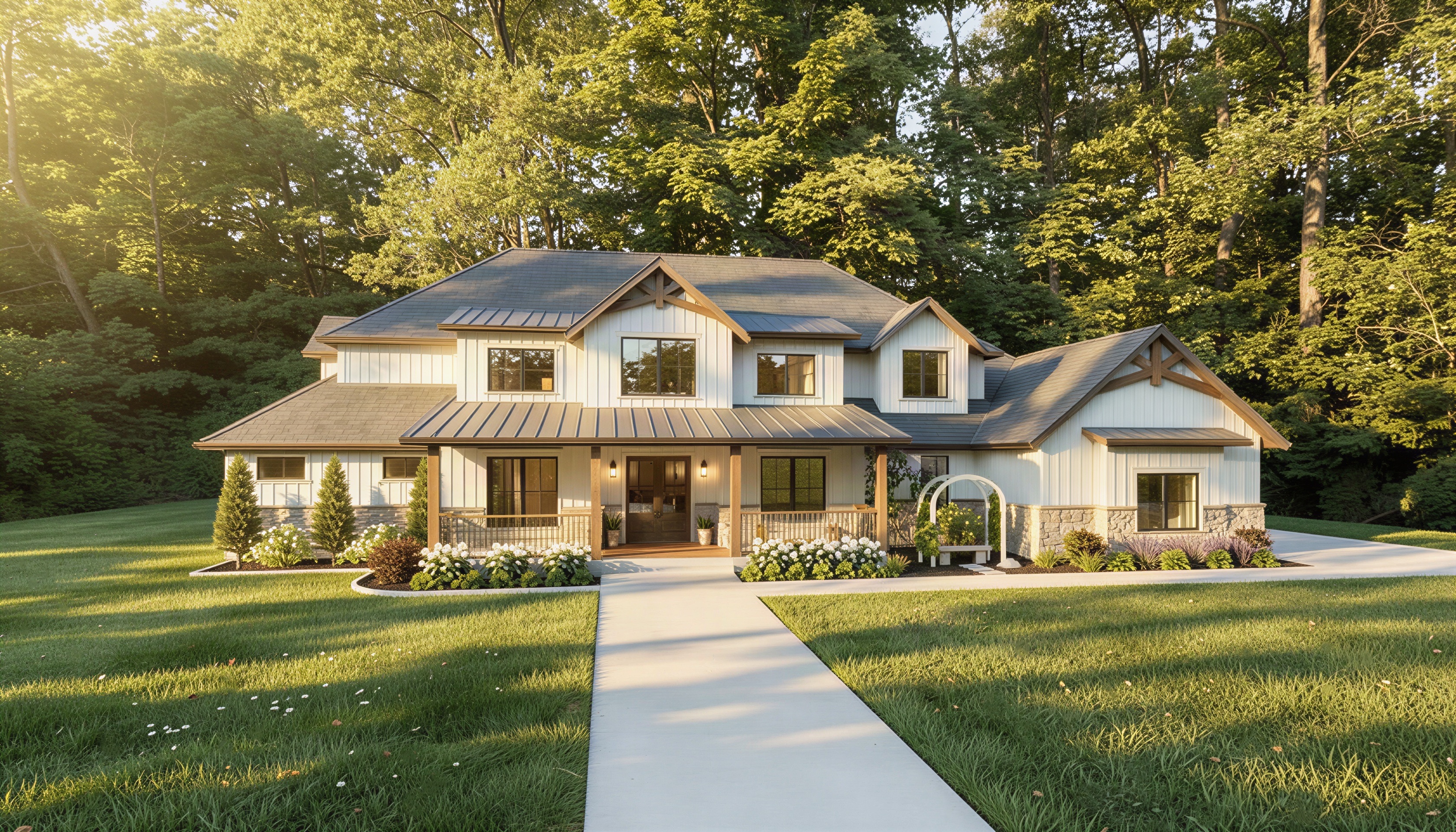 The Cottonwood front rendering