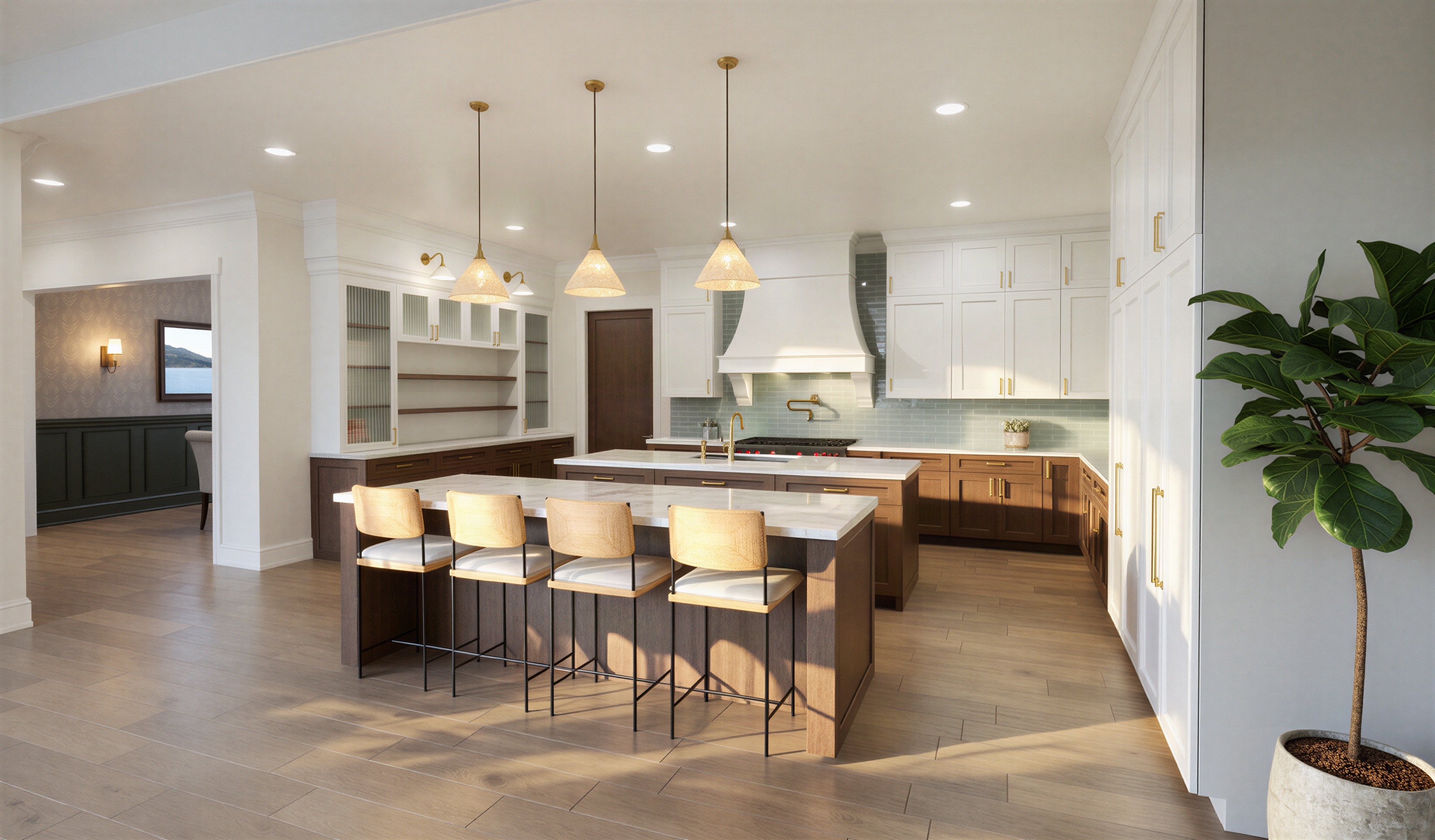 The Cottonwood kitchen rendering