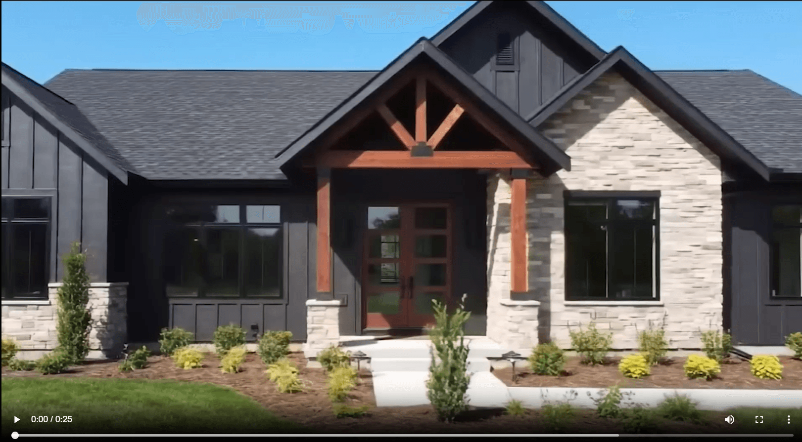 Emmett custom home project — Custom home exterior completed by Abstract RD+B