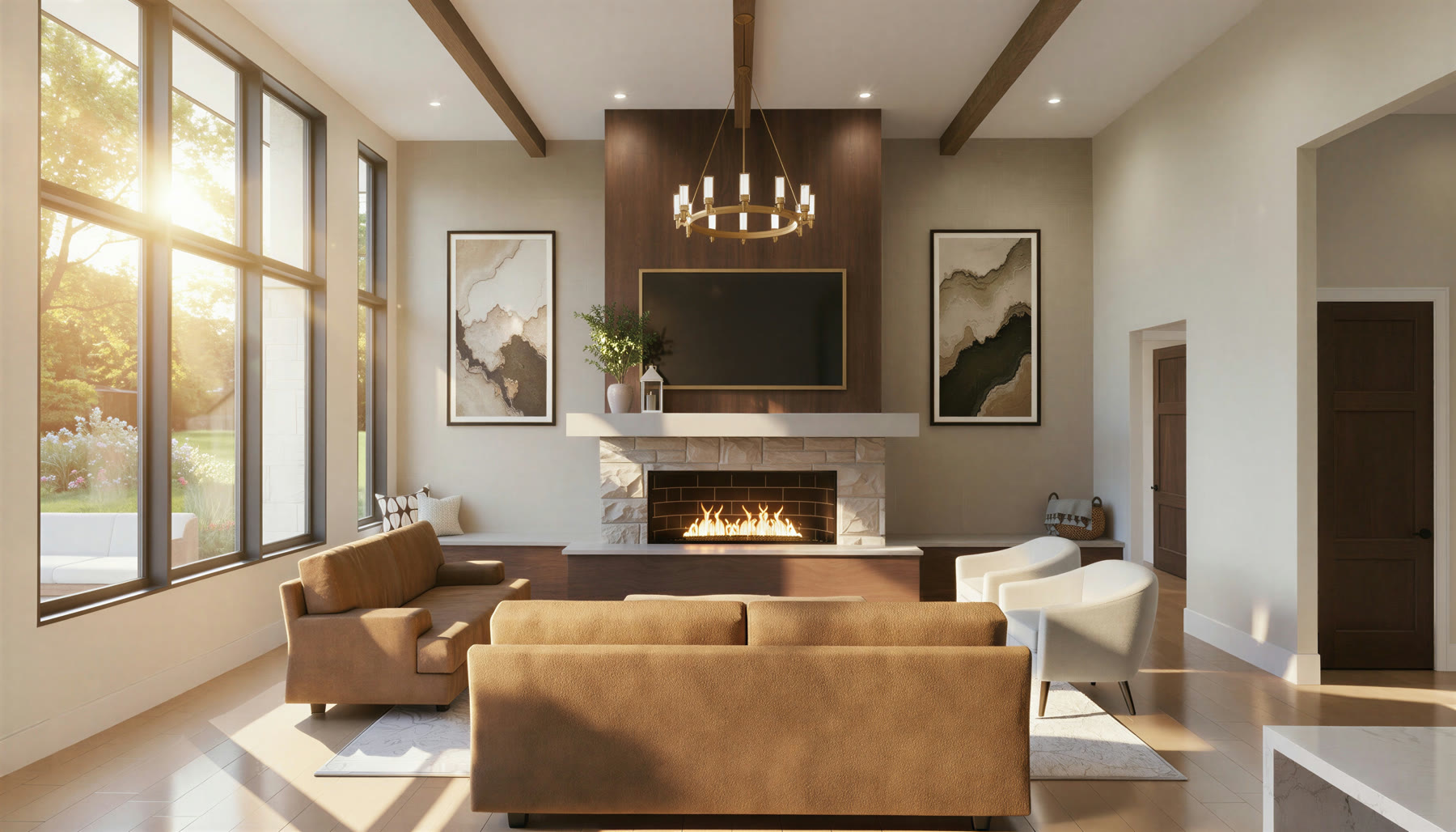 The Foothills living room alternate view