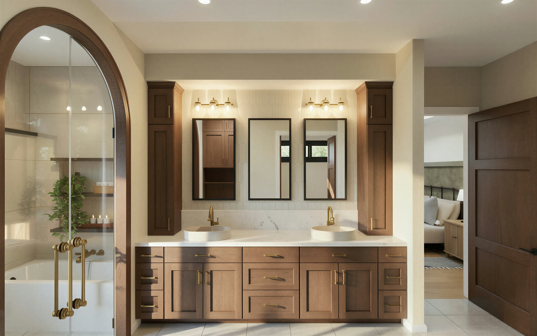 The Foothills primary bathroom vanity