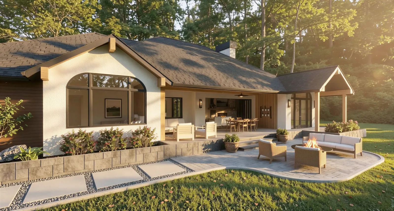The Clearwater Covered patio