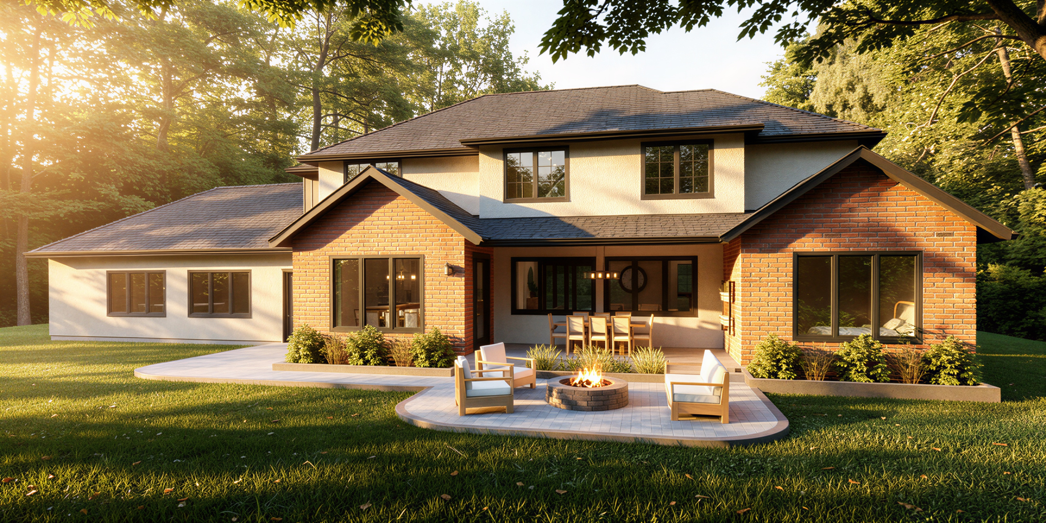 The Riverbend rear elevation