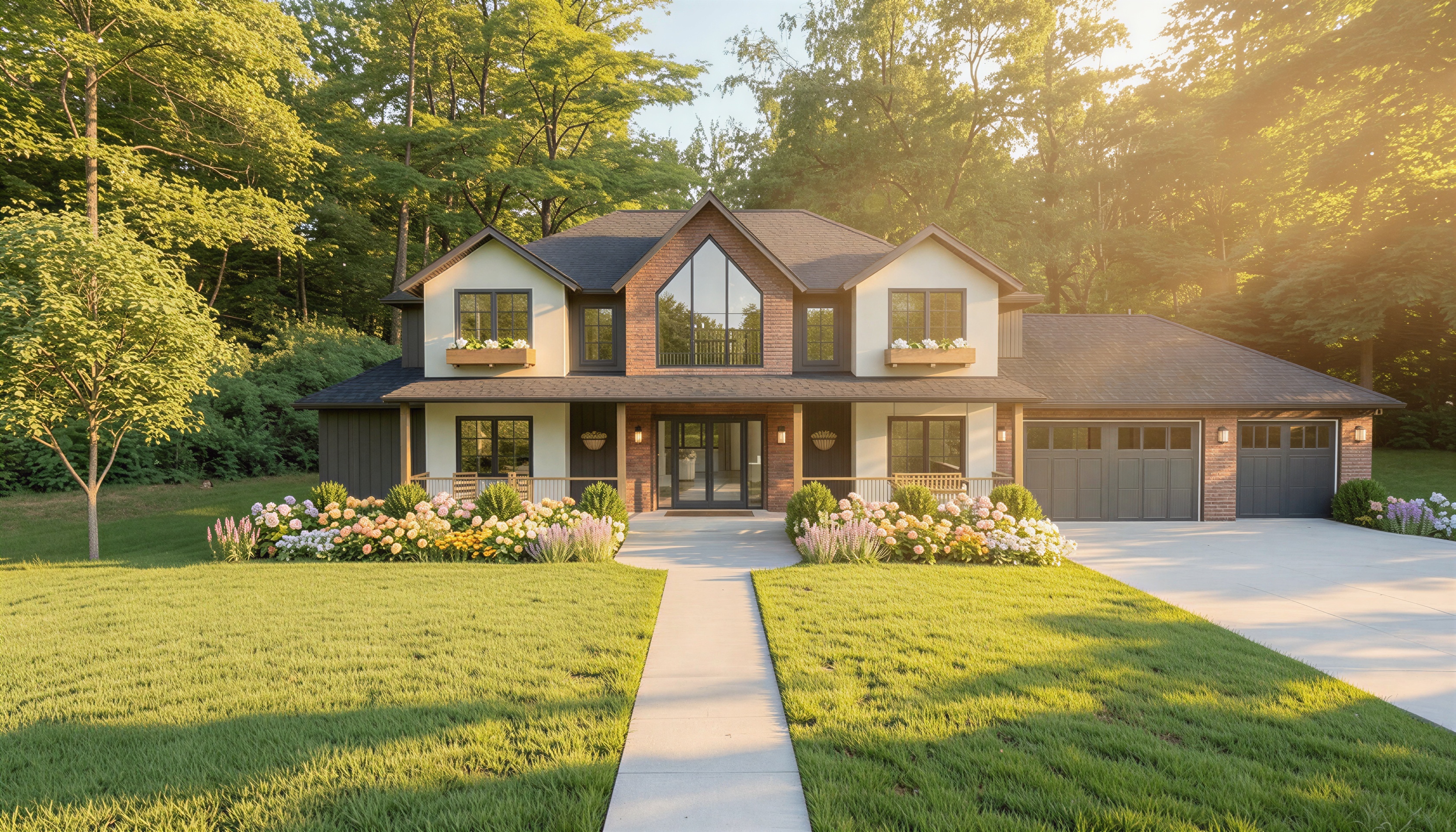 The Riverbend front elevation
