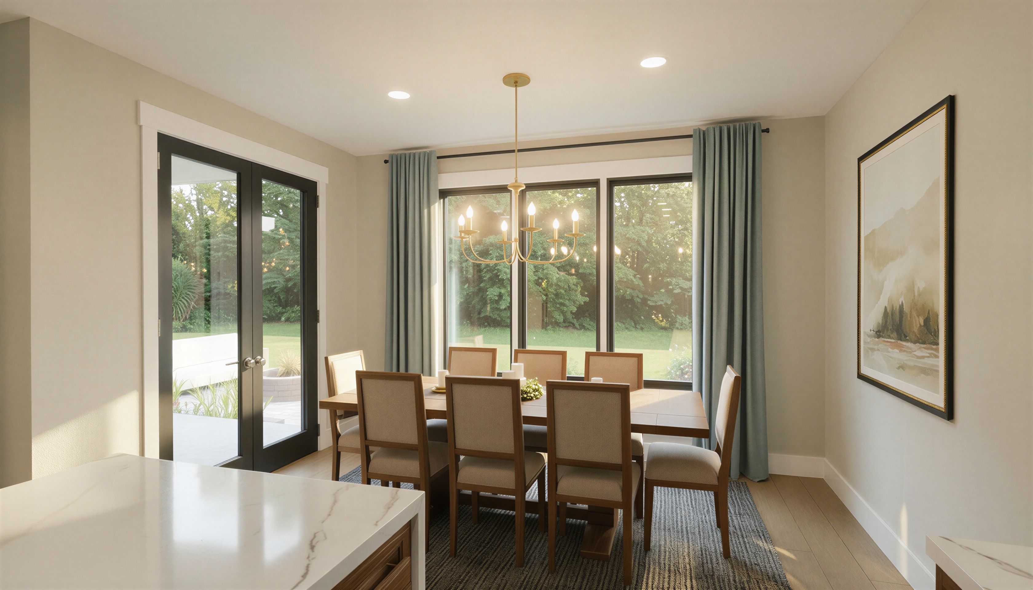 The Riverbend dining room beside the kitchen