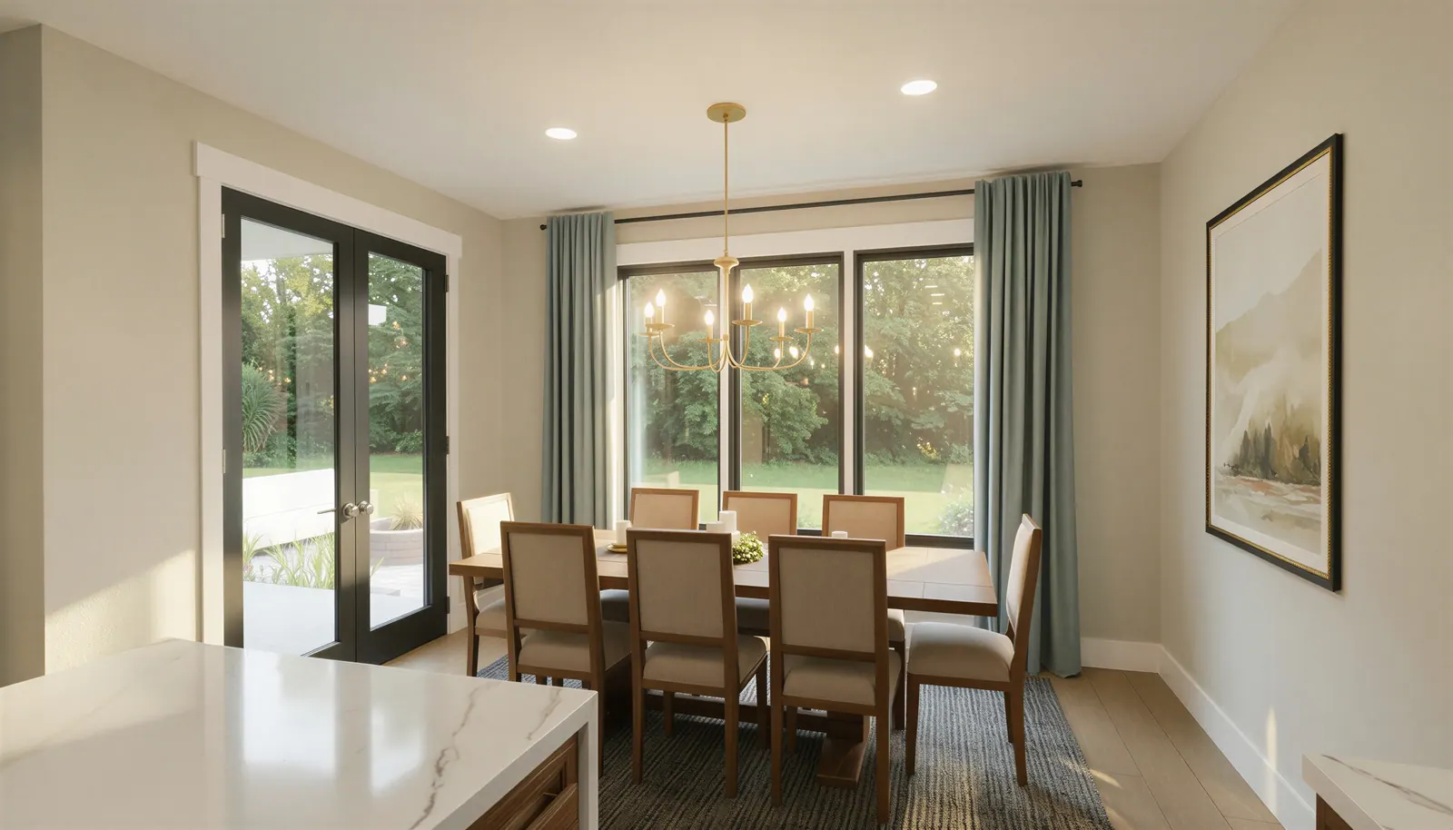 The Riverbend dining room beside the kitchen