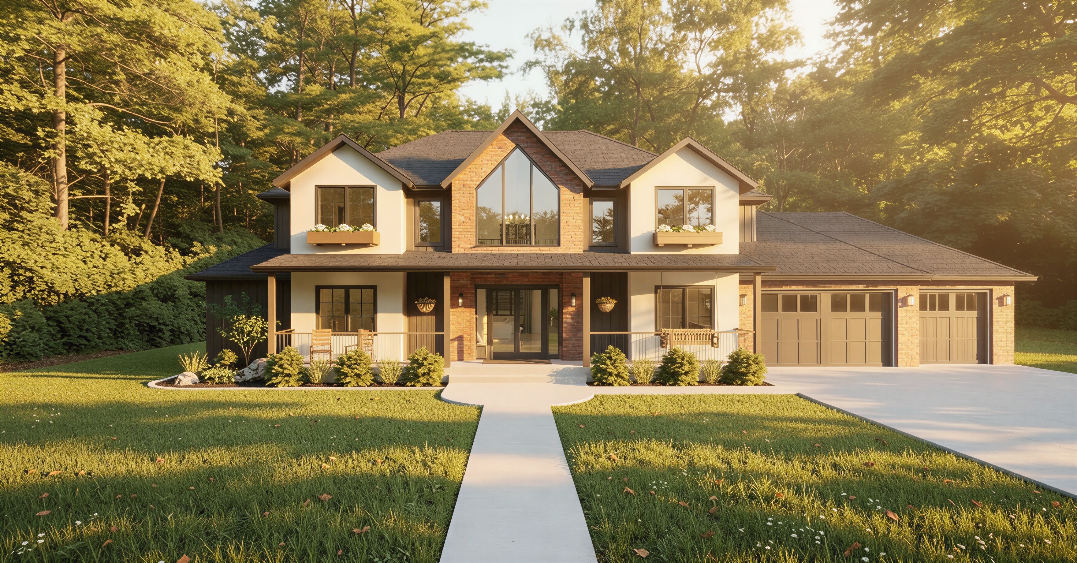 The Riverbend warm front elevation study