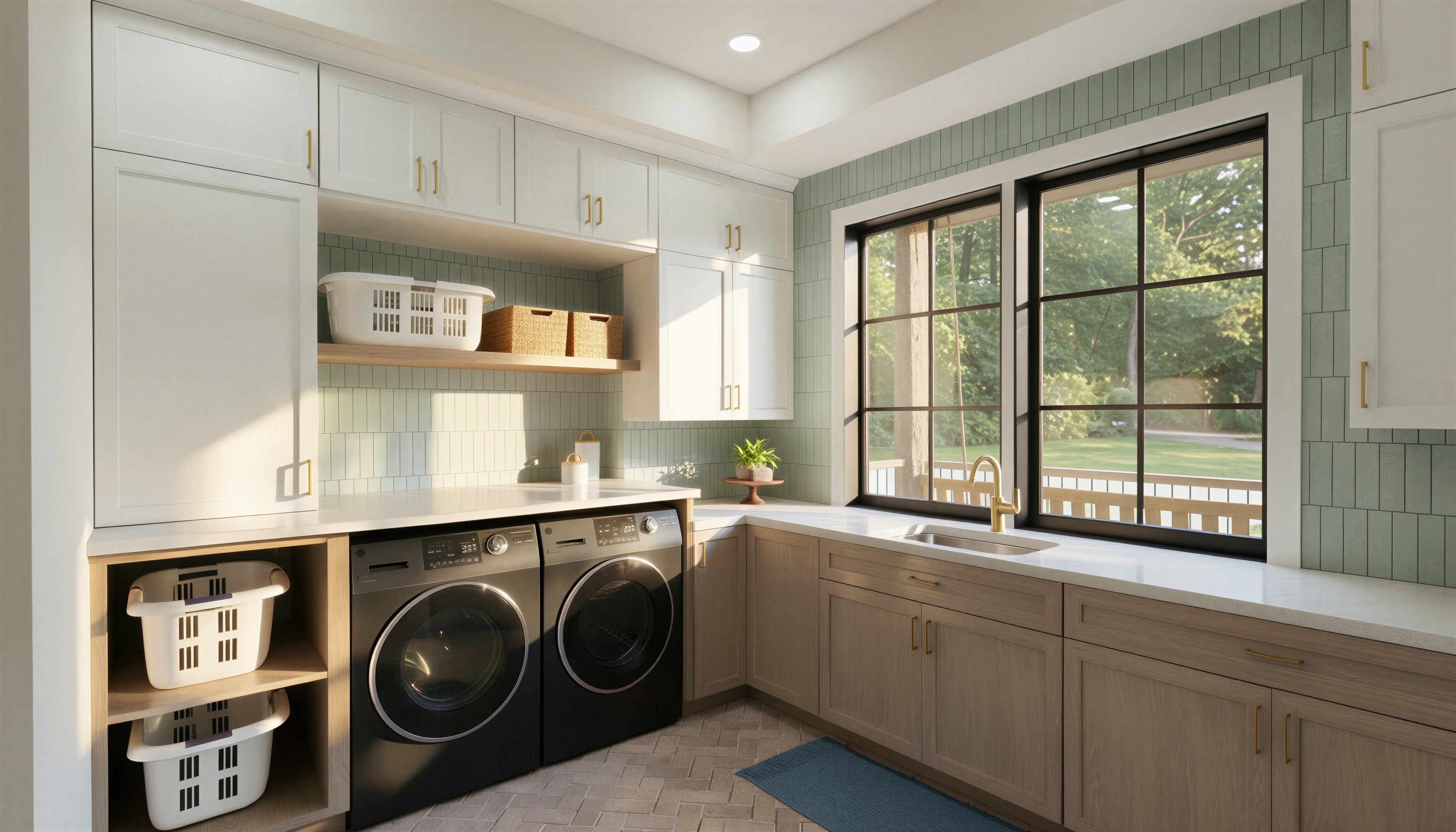 The Riverbend laundry room