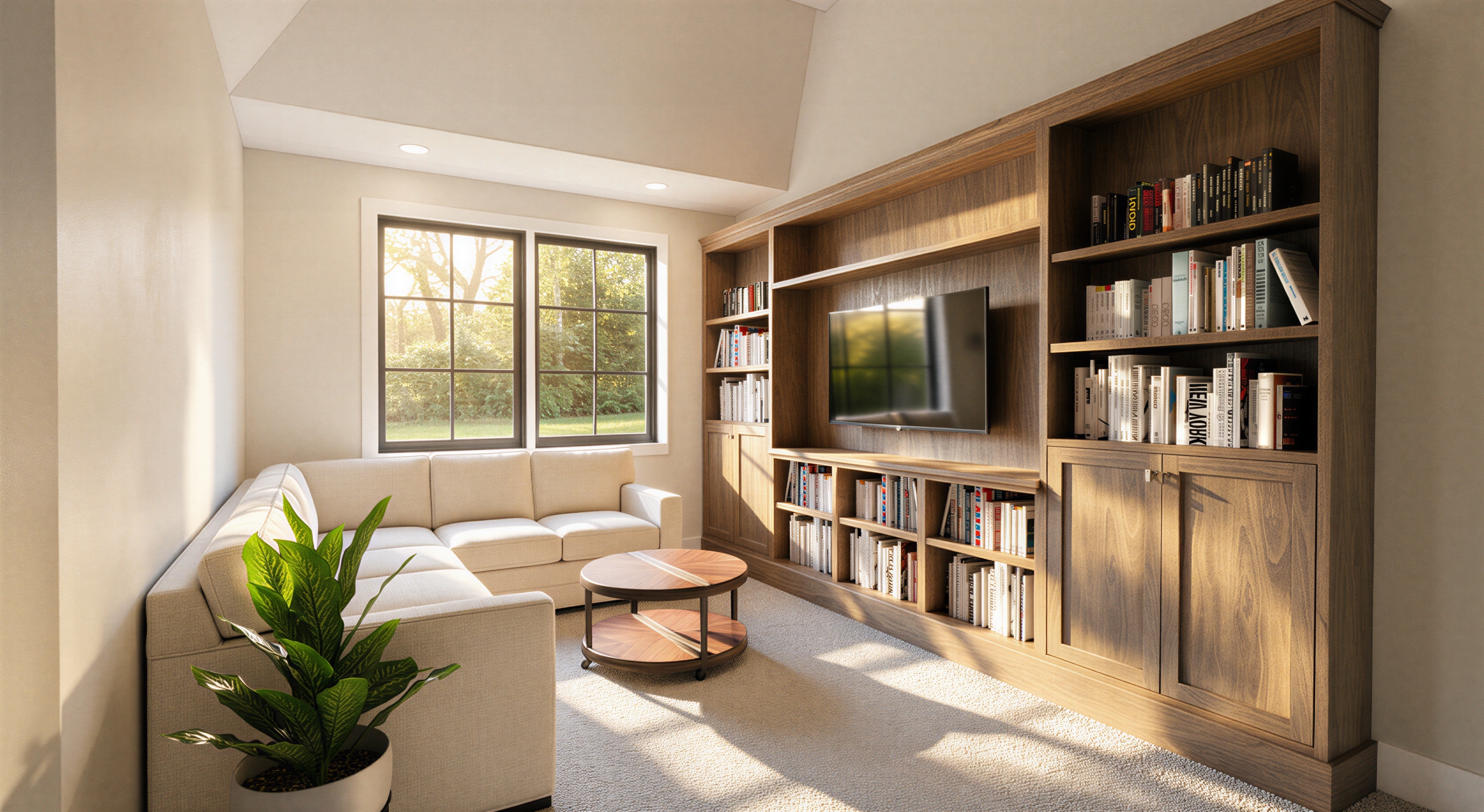 The Riverbend loft and upstairs living area