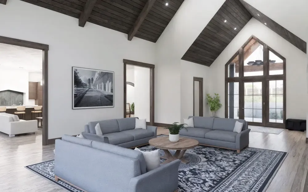 Cozy Modern Rustic Living Room