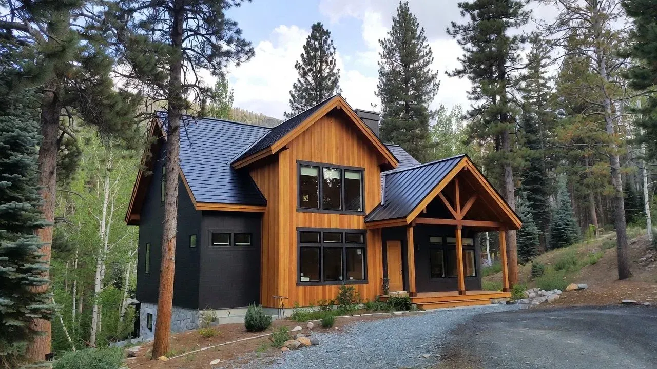 Rustic Mountain Cabin with Gabled Roof