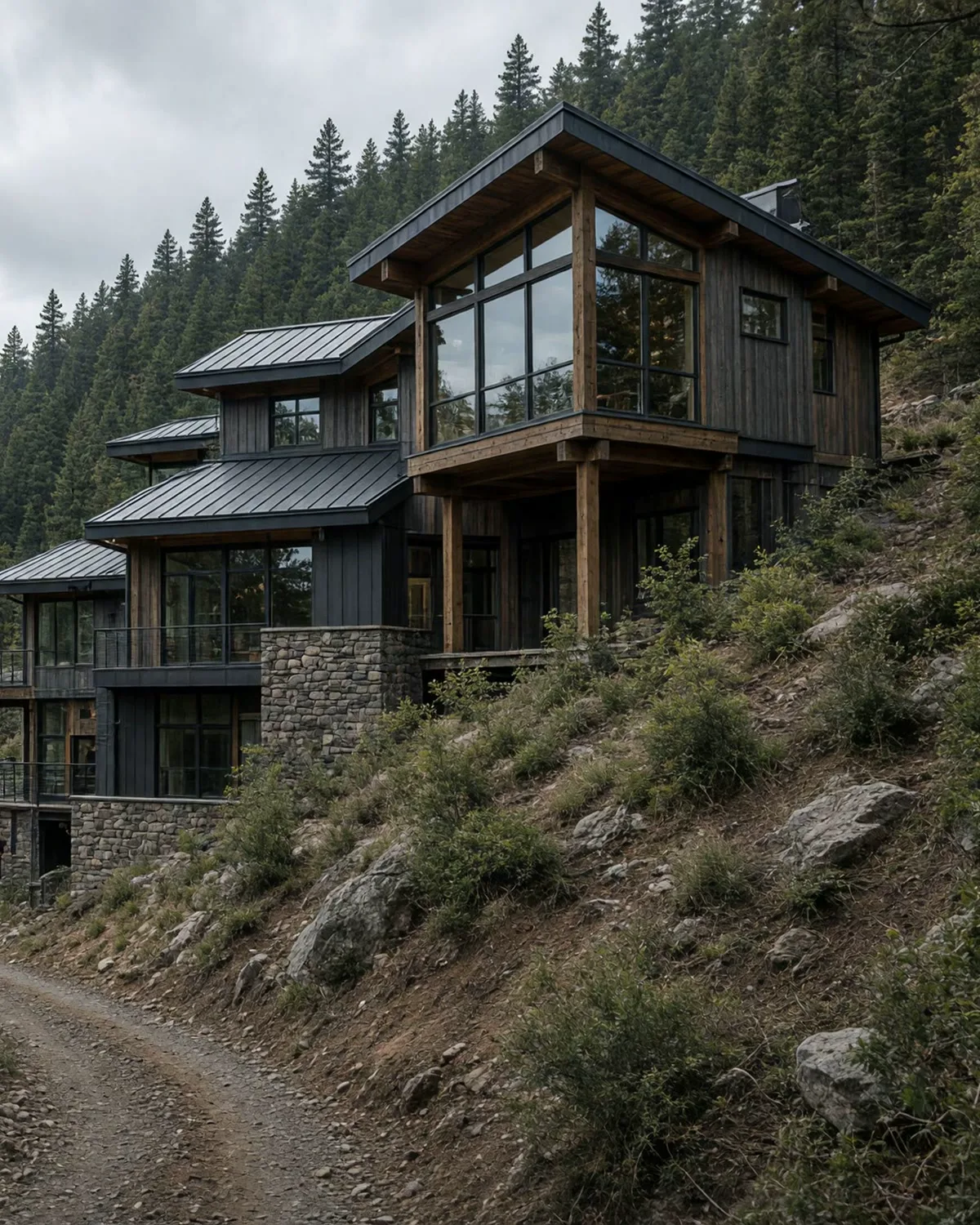 Custom home exterior in Garden Valley