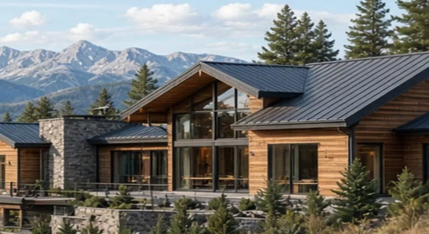 Custom home exterior in McCall