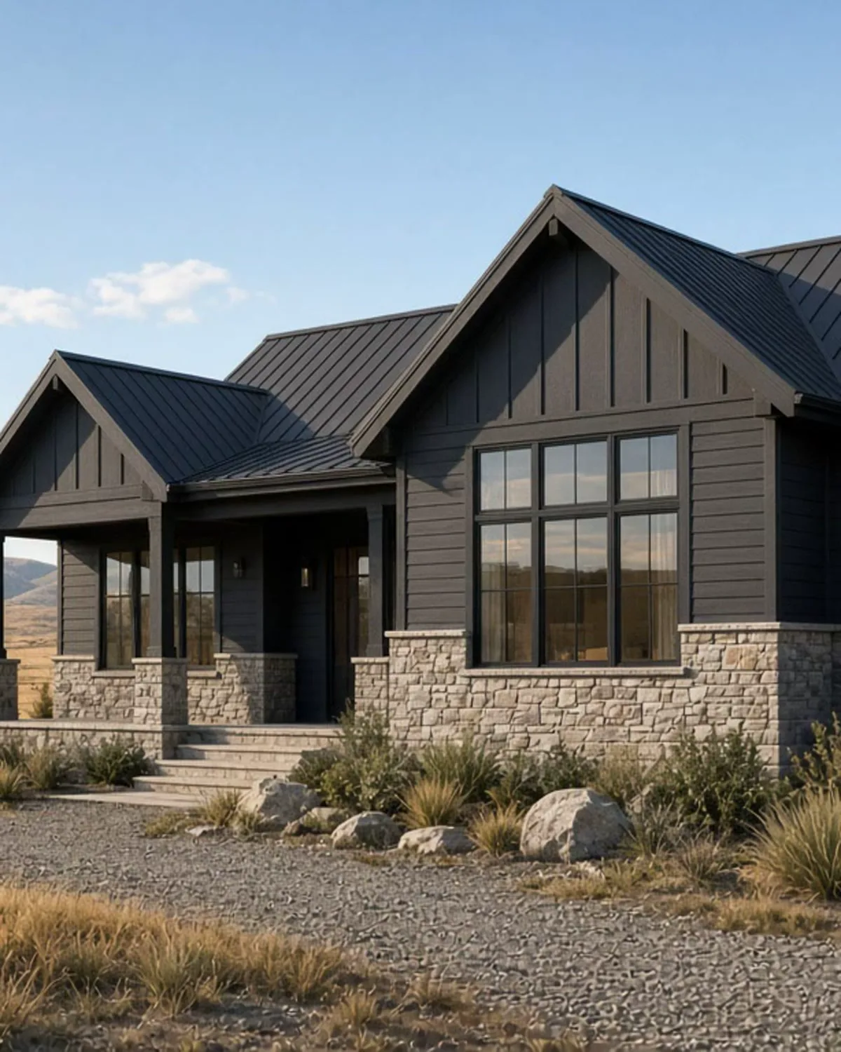 Custom home exterior in Star