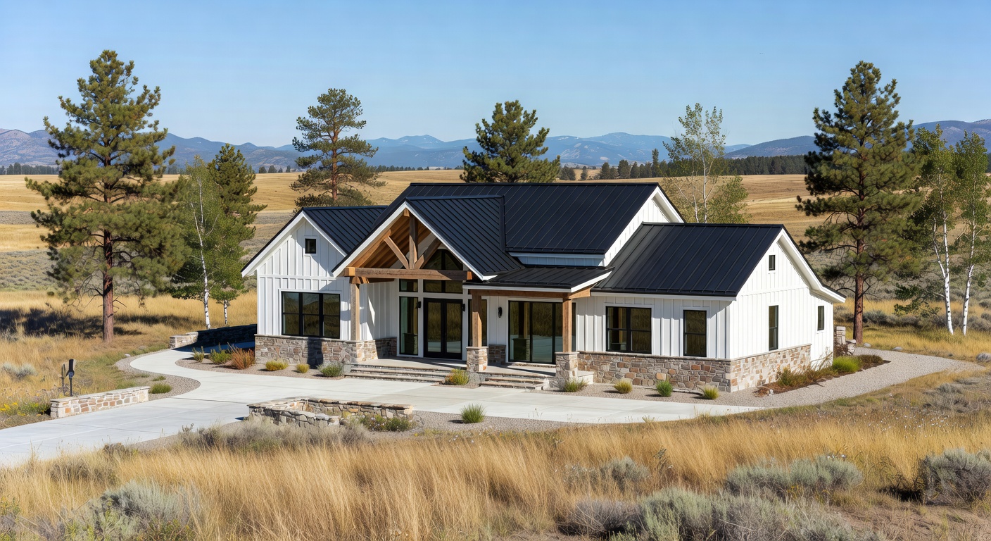 Modern custom home in Star Idaho
