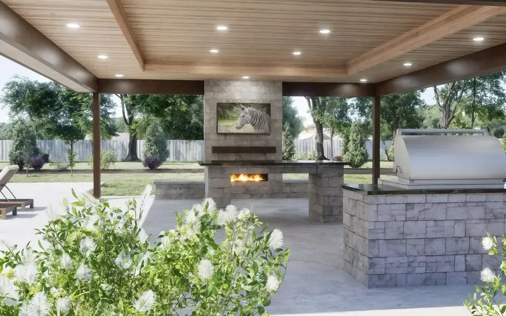 Rustic Outdoor Living Space