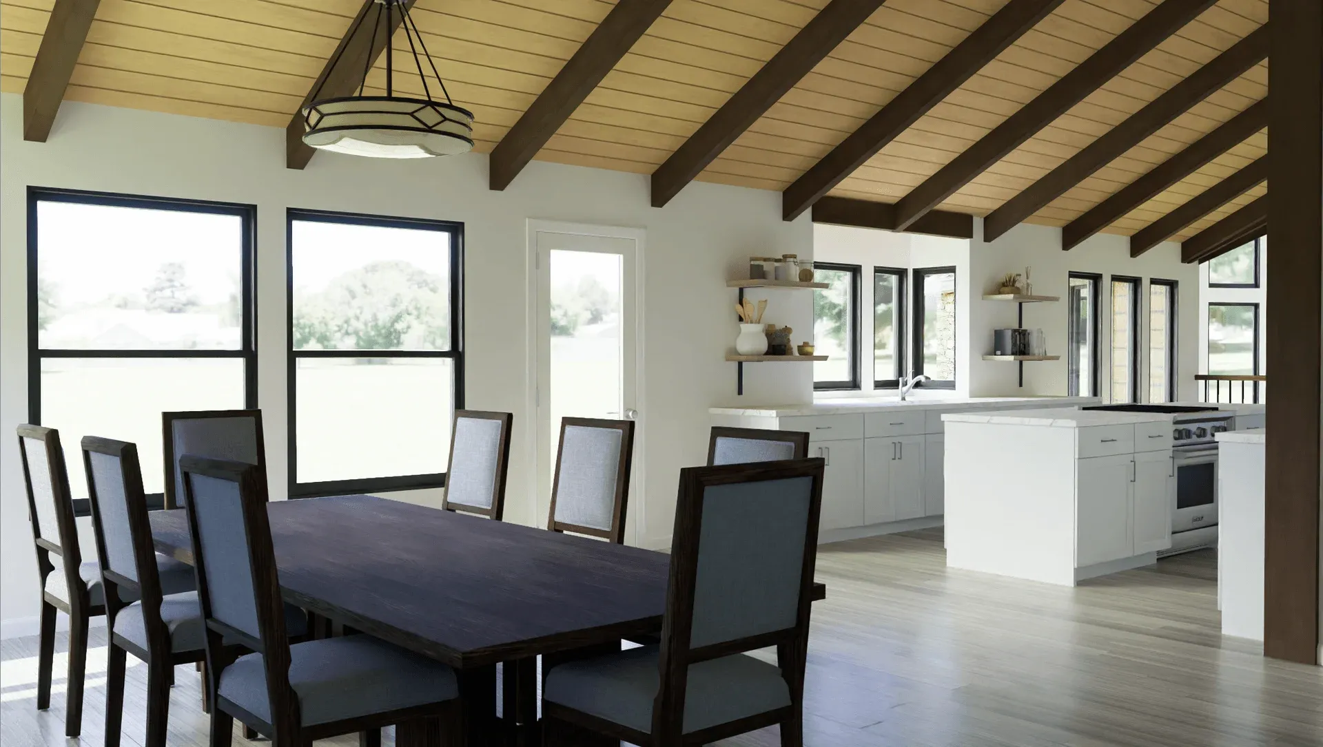 Modern Rustic Dining Room Retreat